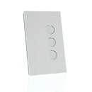 Clipsal Grid and Cover, Saturn Zen, 3 Gang Black/ White- Z4063VH-ZB, Z4063VH-ZW