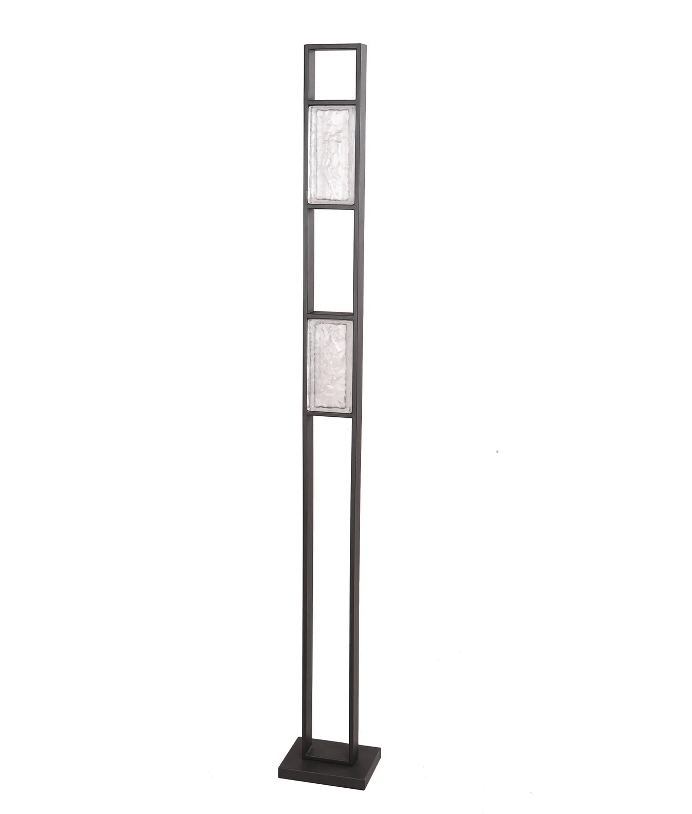 CLA ZEIGEL: LED Rectangular Table and Floor Lamps 3000K Satin Black/ Antique Brass 16W 240V IP20- ZEIGEL-F1, ZEIGEL-F2