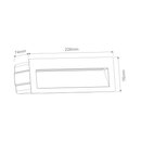Domus ZEKE-8-PRO Surface Mounted Garden Step and Up Lights Tri- Black/ Whiite 8W 12/24V / 240V IP65- 10328-13040