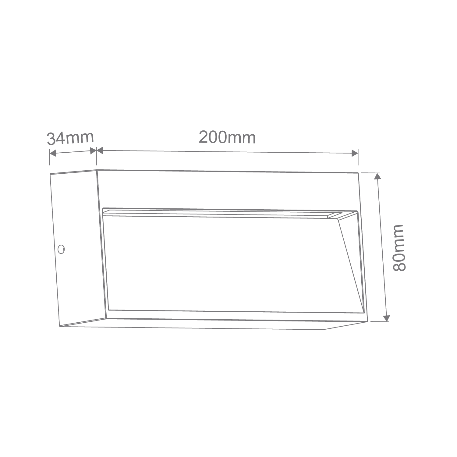 Domus ZEKE-8-PRO Surface Mounted Garden Step and Up Lights Tri- Black/ Whiite 8W 12/24V / 240V IP65- 10328-13040