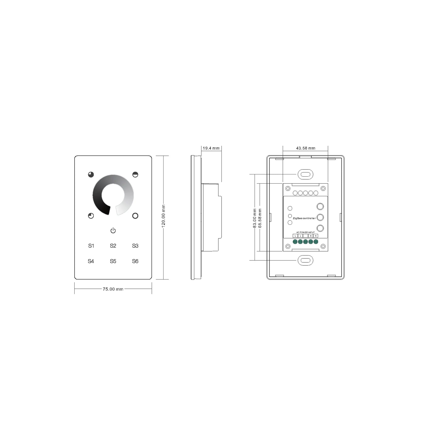 Havit Zigbee Single Coloured Touch Panel LED Strip Smart Lighting Controls White 240V IP20 - HV9101-ZB-SCTP