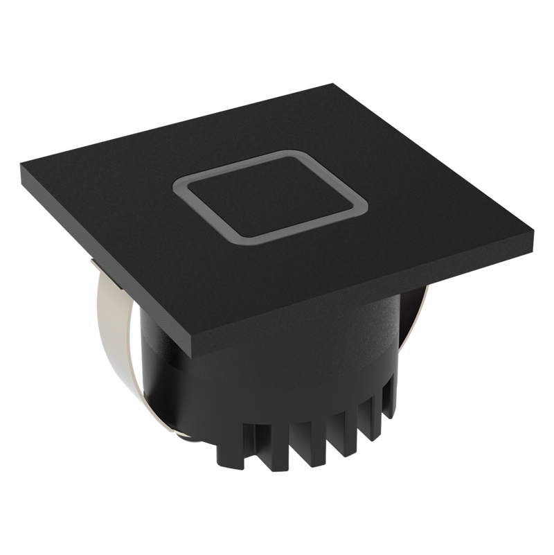 Domus Aura Square Interior Step Lights Tri- Black 3W 240V IP20 - 23721, 23722, 23723, 23724, 23725