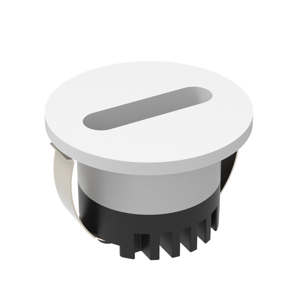 Domus Aura Round Interior Step Lights Tri- White 3W 24V IP20 - 23700, 23701, 23702, 23703, 23704, 23705