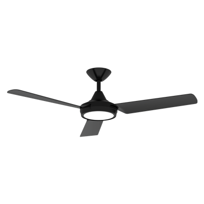 Domus Axis 3 Blade 48in. with Dimmable LED Light Ceiling Fan Tri - Black / White 26W 240V - 60030, 60031 -  Domus Lighting