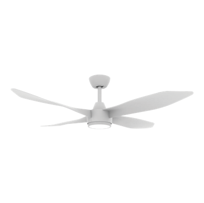 Domus Blast-52 4 Blade Ceiling Fan Tri - Black / White 18W 240V - 60149, 60148- Domus Lighting