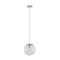 Domus Bubble-200 Clear Ball Interior Pendant Antique Brass / Black / Chrome / Rose Gold / Satin Brass / Satin Chrome / White 240V IP20 - BUBBLE -Domus Lighting