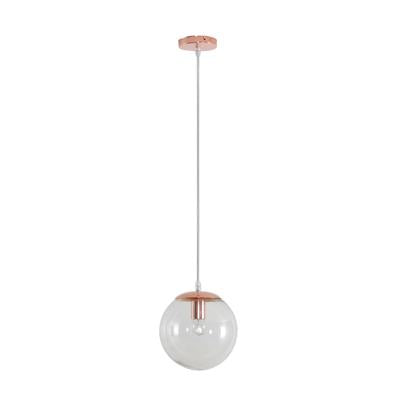 Domus Bubble-200 Dimmable Clear Ball Interior Pendant Antique Brass/ Black/ Chrome/ Rose Gold/ Satin Brass/ Satin Chrome/ White 240V IP20 - BUBBLE