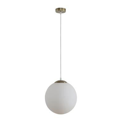 Domus Bubble-300 Dimmable Opal Ball LED Interior Pendant Black/ White/ Chrome/ Satin Chrome/ Rose Gold/ Satin Brass/ Antique Brass 240V IP20 - BUBBLE