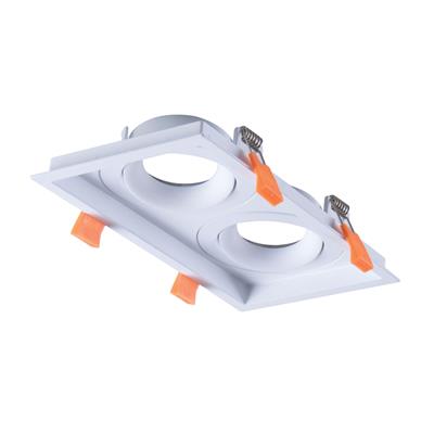 Domus Cell Frame S2 2-Light Slotter to suit LED Downlight 5CCT - White / Black - 27060, 27061 -  Domus Lighting