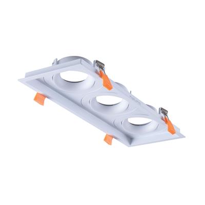 Domus Cell Frame S3 3-Light Slotter to suit LED Downlight 5CCT - White / Black - 27070, 27071 - Domus Lighting