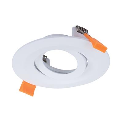 Domus Cell Frame T90 Tilt Cut-out to suit LED Downlight 5CCT - White / Black - 27054, 27055 - Domus Lighting