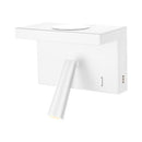22696 LED Wireless & USB Charge Wall Bracket 2W 240V Dimmable IP20 Trio White Domus Lighting 