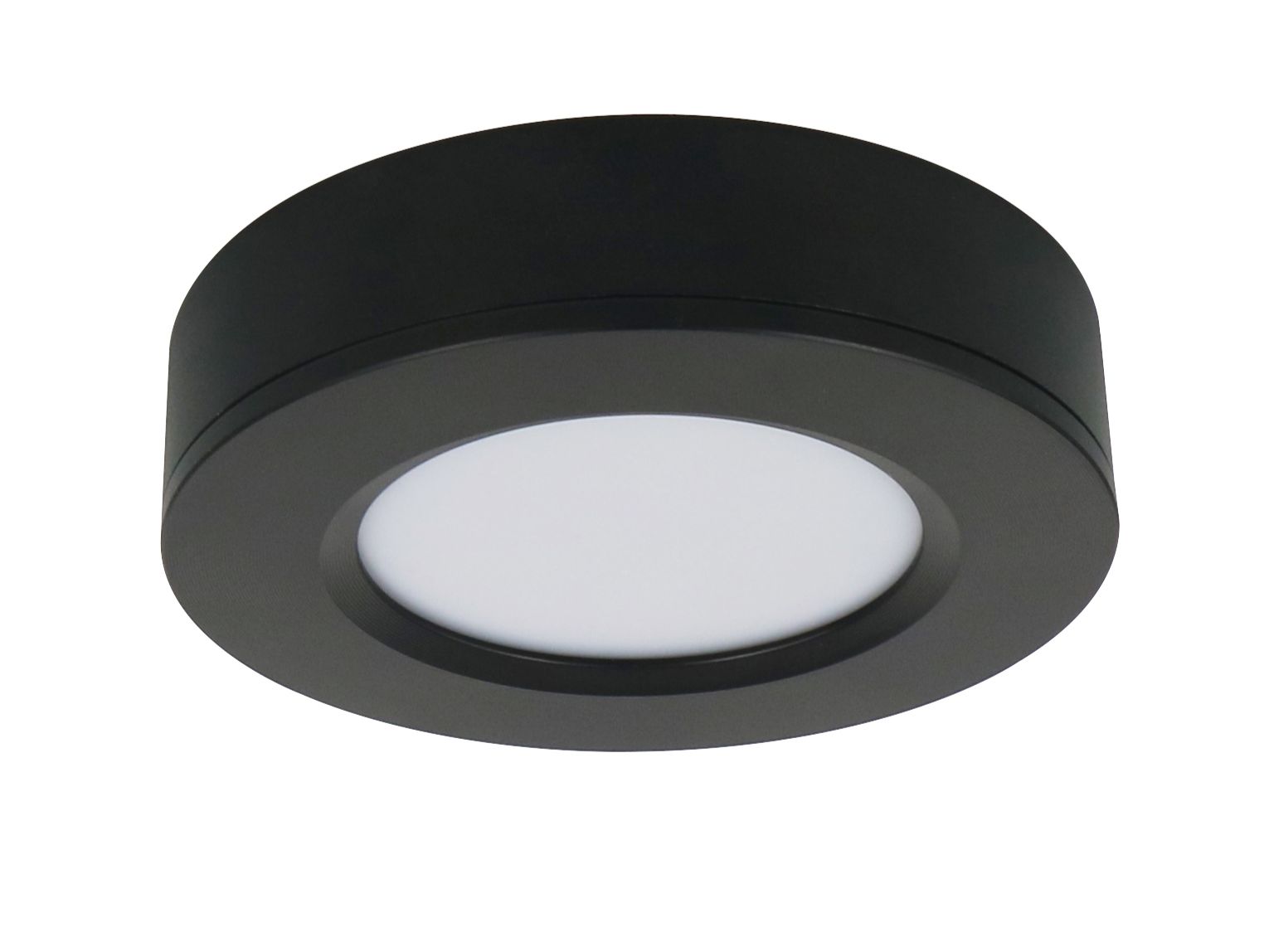 CLA UB2 3W black 12V surface mounted or recessed cabinet under-bench light