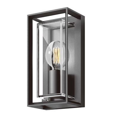 Domus Claro Exterior Wall Lights Black / Dark Grey 240V IP65 - 19890, 19891- Domus Lighting