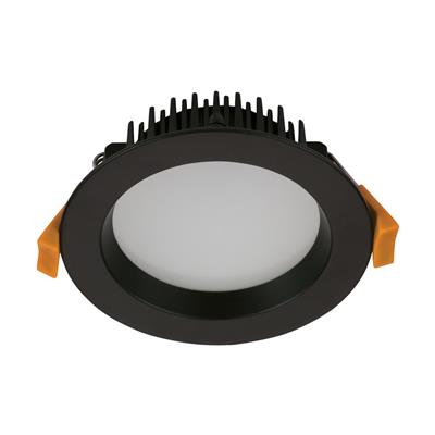 21589 Deco-13 Round 13W 240V IP44 Dimmable LED Tricolour Downlight Kit - Black - Dali Domus Lighting