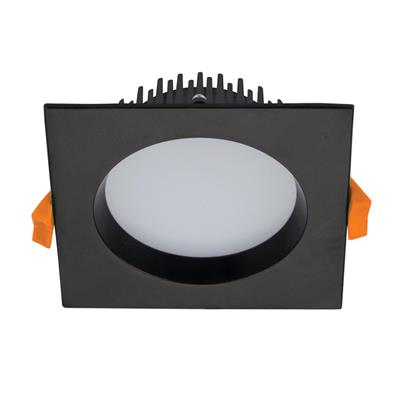Domus Deco-13 Square Dimmable LED Downlight Kit Tri - Black 13W 240V IP44 - 20528