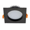 Domus Deco-13 Square Dimmable LED Downlight Kit Tri - Black 13W 240V IP44 - 20528, 21592 - Domus Lighting