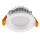 DECO-8 Round 8W Dimmable LED Tricolour IP44 Downlight - White- Domus Lighting