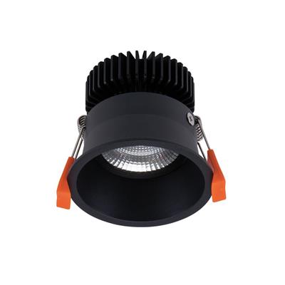 Domus Deep-10 Round Deepset Recessed Dimmable LED Downlight Tri - Black 10W 240V IP40 - 21729