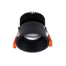 Domus Deep-10 Round Deepset Recessed Dimmable LED Downlight Tri - Black 10W 240V IP40 - 21729, 21733 -  Domus Lighting