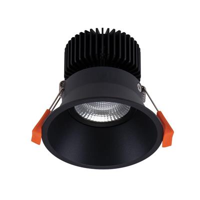 Domus Deep-13 Round Deepset Recessed Dimmable LED Downlight Tri - Black 13W 240V IP40 - 21731, 21738 - Domus Lighting