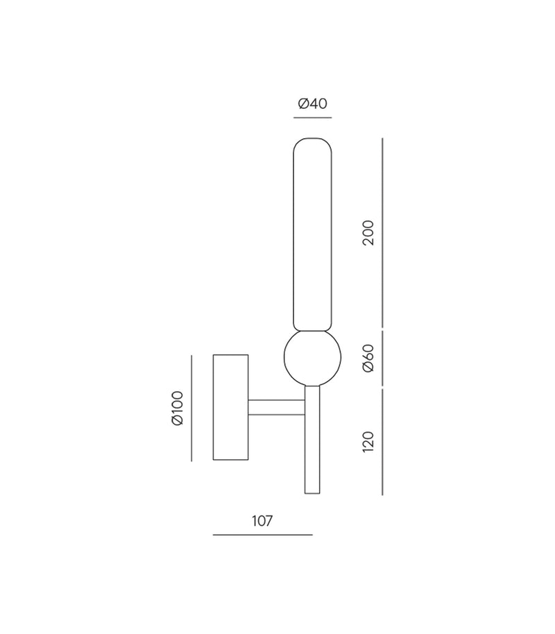 Aromas Delie Interior Wall Lights 3000K Matte Black/ Black/ Aged Gold 5W - ARO.A1224/NEG, ARO.A1224/ORO