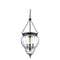 Domus Diana Lantern Glass Interior Pendant Black 240V IP20 - 31323 - Domus Lighting