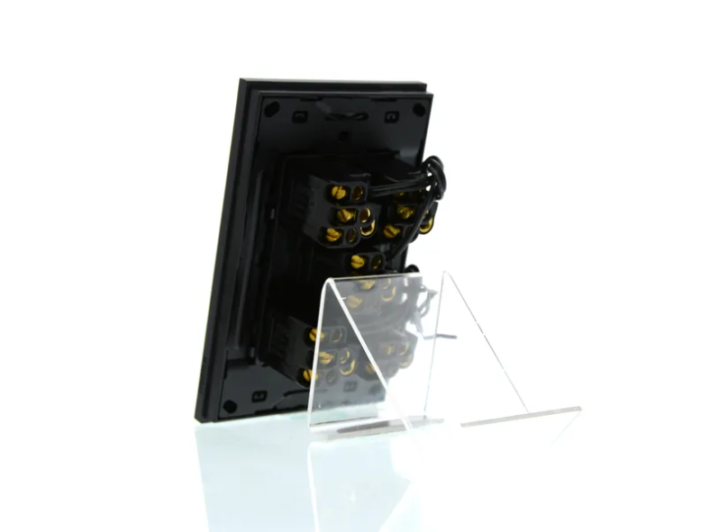 Clipsal Push Button Switch, Saturn Zen, LED, 5 Gang Black/ White 250V- Z4065PBL-ZB, Z4065PBL-ZW