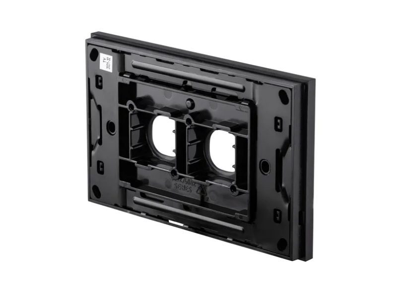 Clipsal Grid and Cover, Saturn Zen, 2 Gang White/ Black- Z4032VH-ZB, Z4032VH-ZW