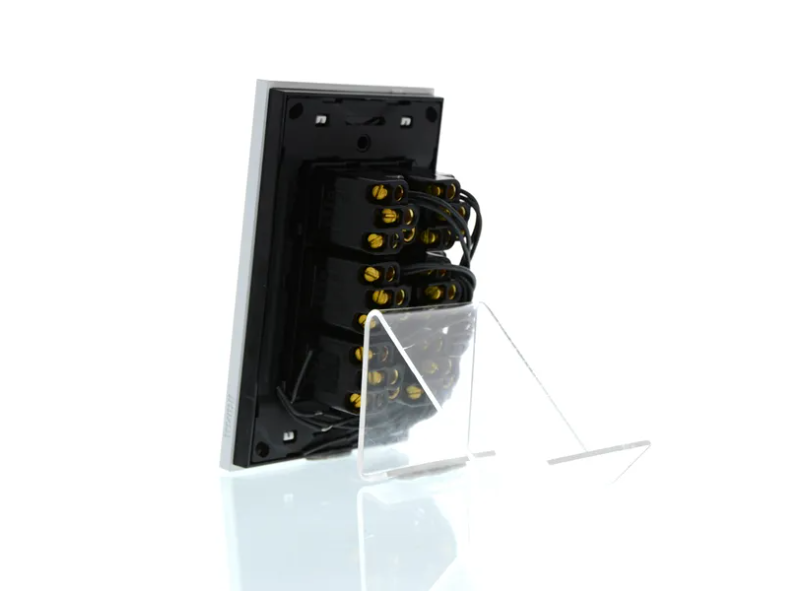 Clipsal Push Button Switch, Saturn Zen, LED, 6 Gang Black/ White 250V- Z4066PBL-ZB, Z4066PBL-ZW