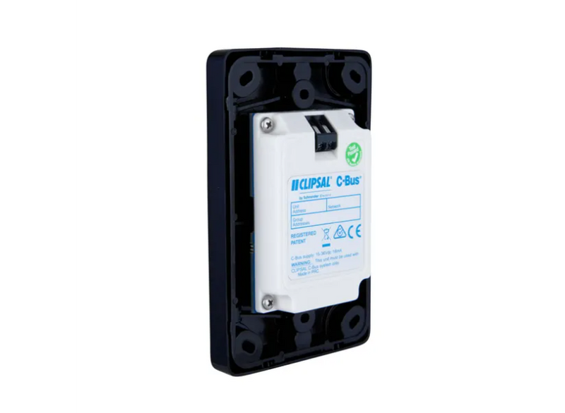 Clipsal C2000 Series C-Bus Plastic Plate Wall Switches Classic , 2 Button Clipsal Products White / Black 15-36V - C5032NL-WE, C5032NL-BK