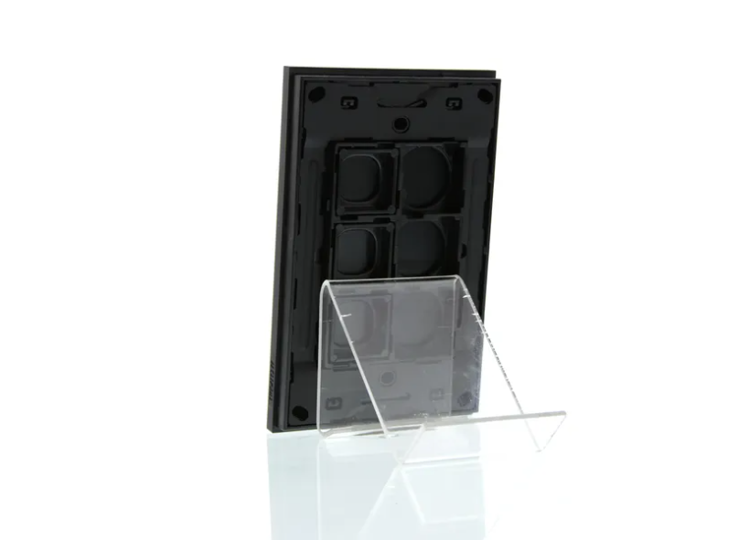 Clipsal Grid and Cover, Saturn Zen, 3 Gang Black/ White- Z4063VH-ZB, Z4063VH-ZW