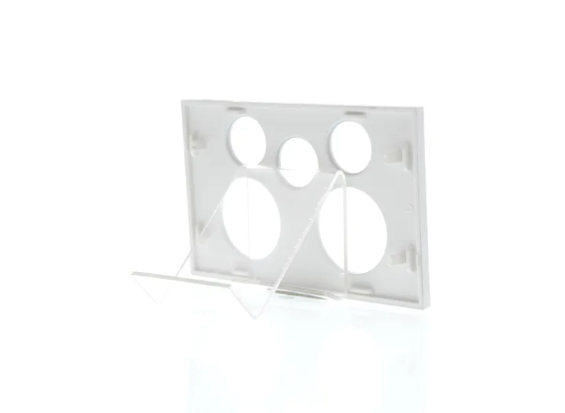 Clipsal Double Power Point Cover, Saturn Zen White/ Zen Black- Z4025XAC-ZW, Z4025XAC-ZB