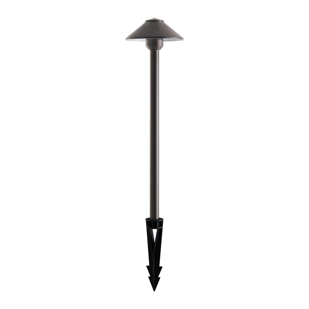 Domus DUSK 450mm Medium Head Path Garden Spike Light Tri- Bronze/ Black 4W 12V IP65 - 19101, 19109