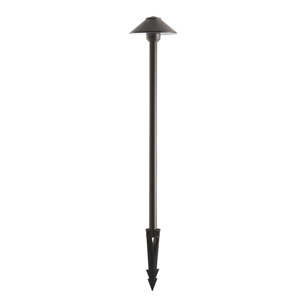 Domus DUSK 610mm Medium Head Path Garden Spike Light Tri- Bronze/ Black 4W 12V IP65 - 19105, 19113