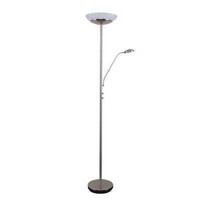 Domus EDEN-FL Dimmable M&C Floor Lamp 3000K Antique Brass/ Black/ Satin Chrome 240V IP20 - 22500, 22501, 22502