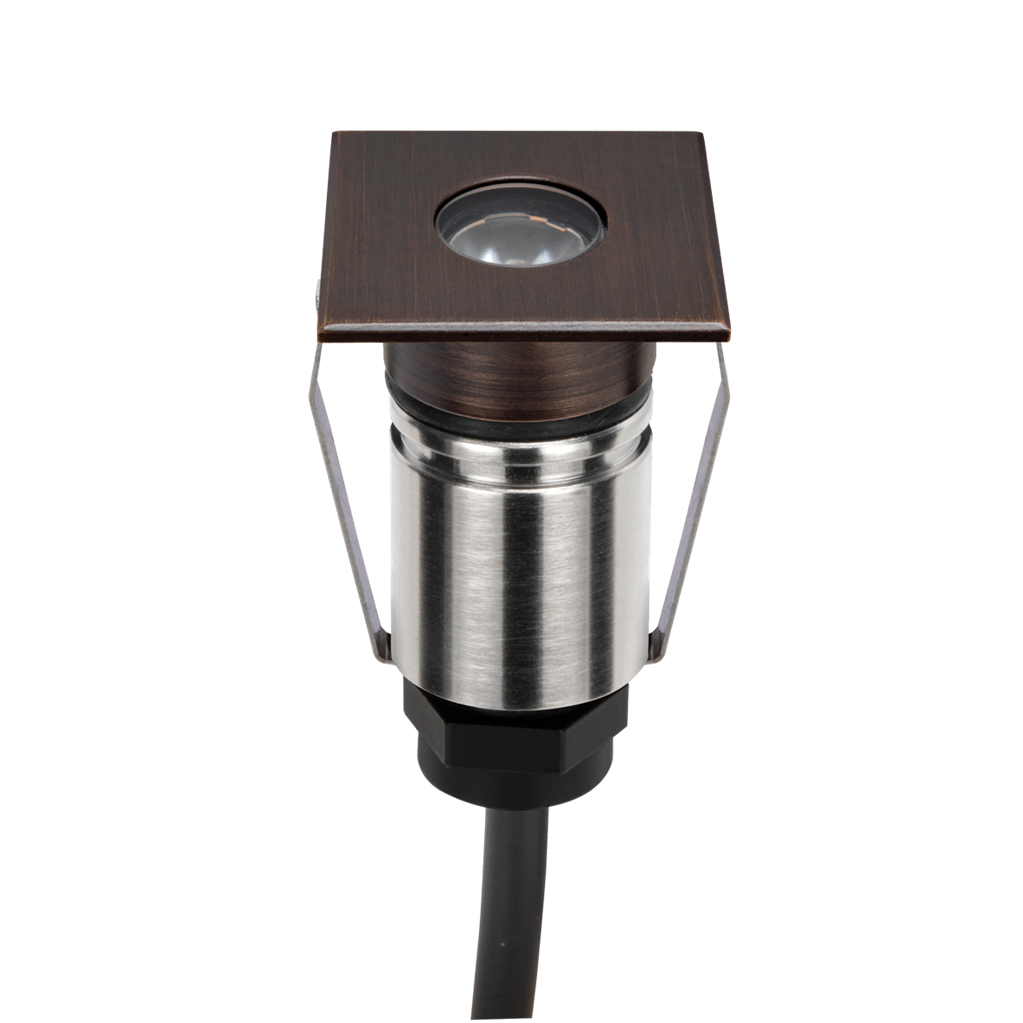 Domus EMIT 36° Inground Up Lights and Deck Lights RGBW Antique Brass 1W 24V IP67- EMIT