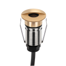 Domus EMIT 36° Decklight Garden Step and Uplights RGBW Brushed Brass 1W 24V IP67- EMIT