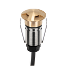 Domus EMIT 36° Decklight Garden Step and Uplights RGBW Brushed Brass 1W 24V IP67- EMIT