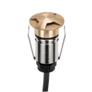 Domus EMIT 36° Decklight Garden Step and Uplights RGBW Brushed Brass 1W 24V IP67- EMIT