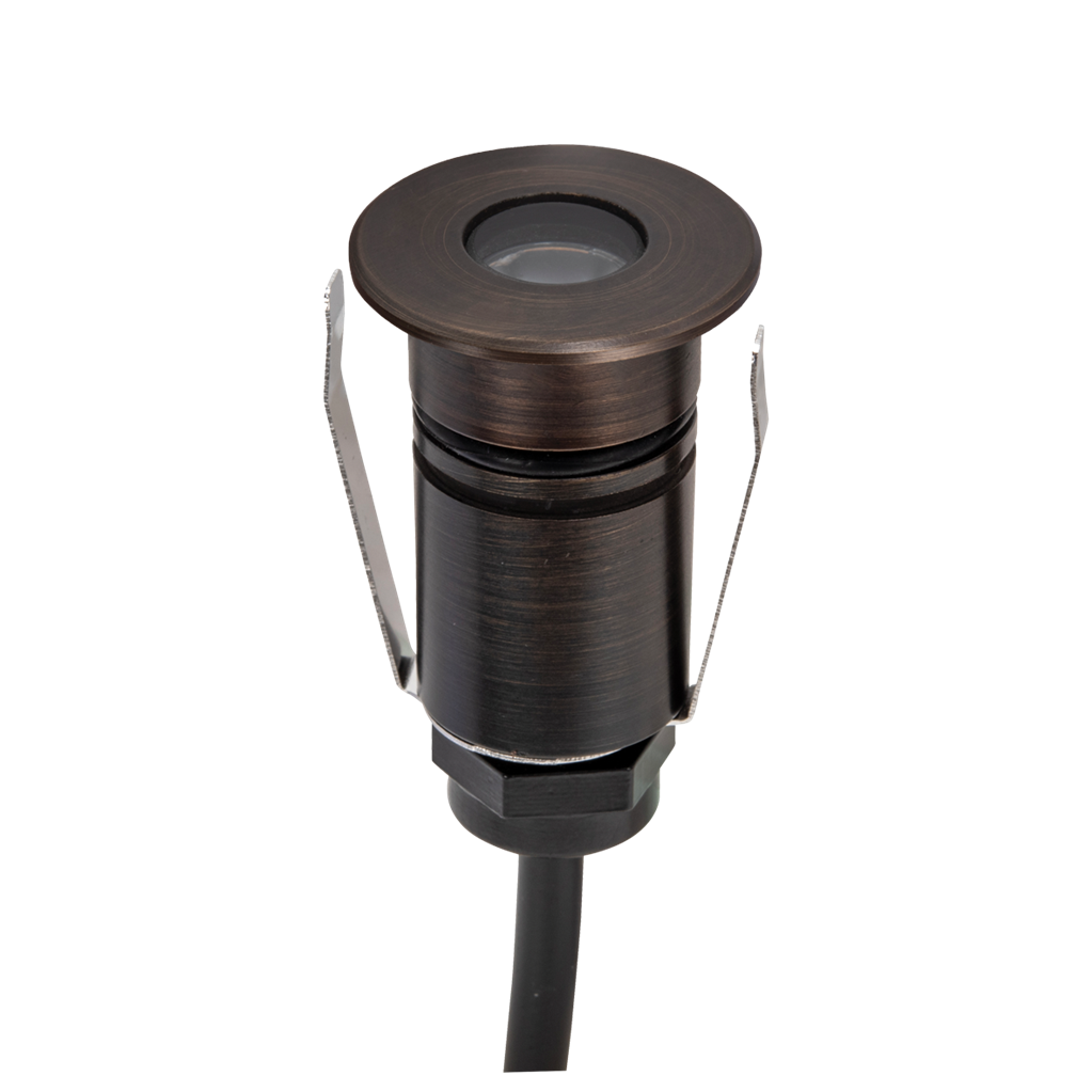 Domus EMIT 25° Inground Up Lights and Deck Lights Tri- Antique Brass 1W 12/24V IP67- EMIT