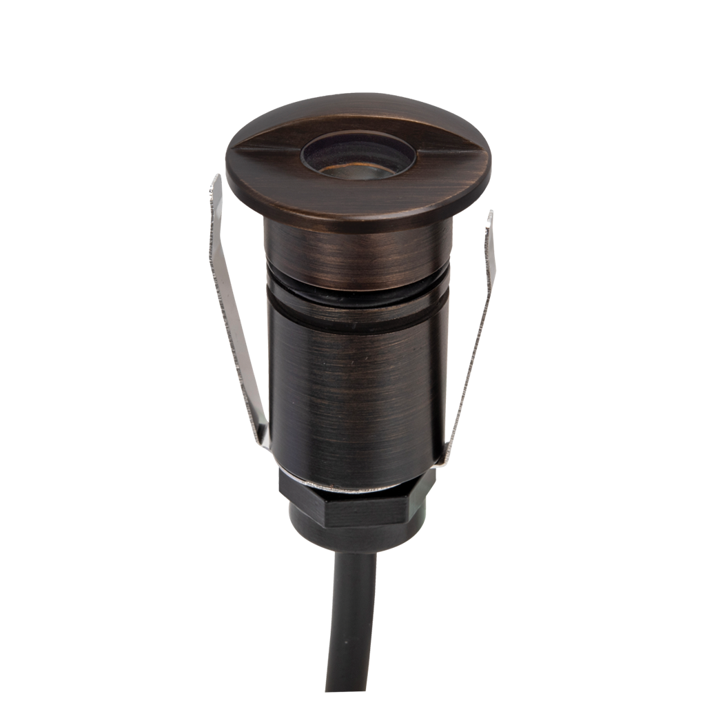 Domus EMIT 25° Inground Up Lights and Deck Lights Tri- Antique Brass 1W 12/24V IP67- EMIT