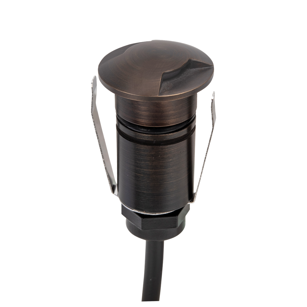 Domus EMIT 25° Inground Up Lights and Deck Lights Tri- Antique Brass 1W 12/24V IP67- EMIT