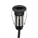 Domus EMIT 36° Decklight Garden Step and Uplights Tri- Black 1W 12/24V IP67- EMIT