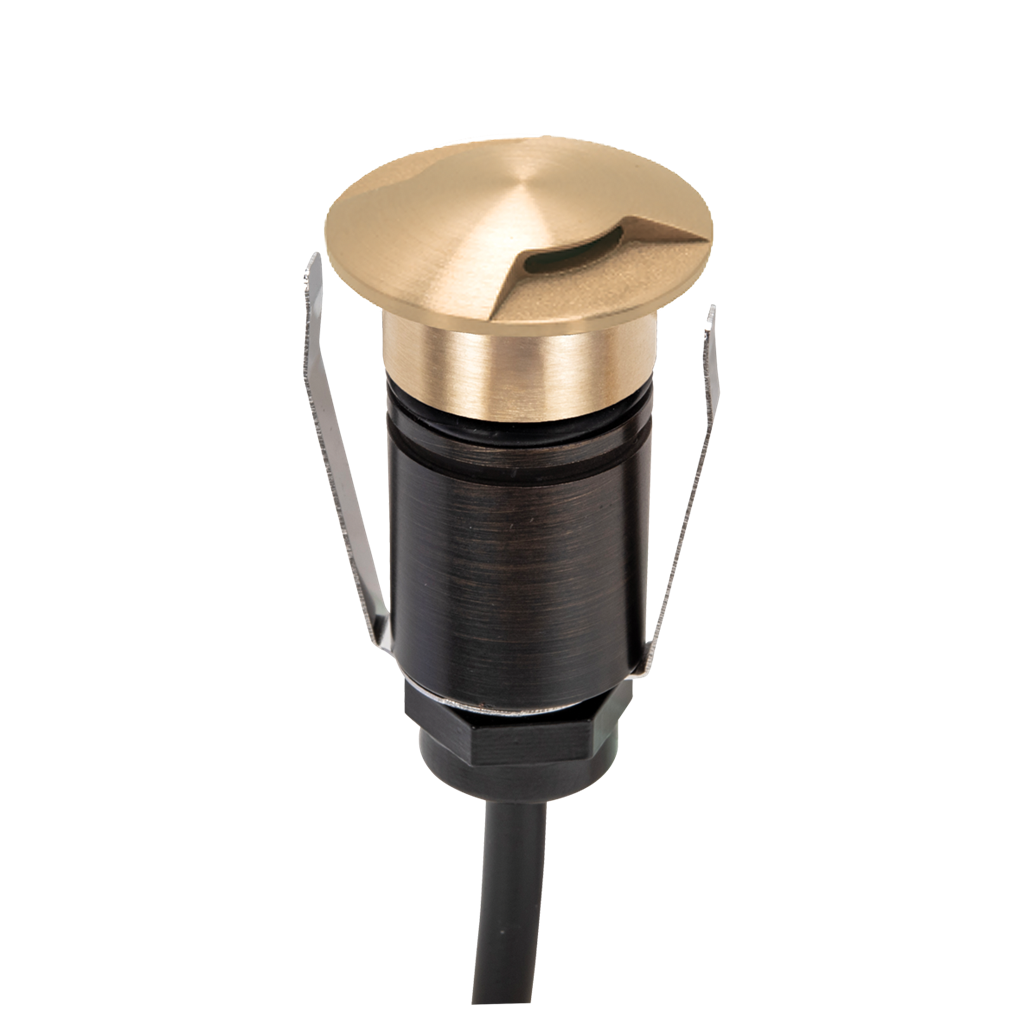 Domus EMIT 36° Inground Up Lights and Deck Lights Tri- Brass 1W 12/24V IP67- EMIT