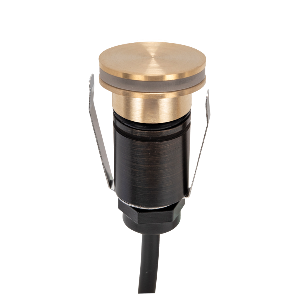 Domus EMIT 36° Inground Up Lights and Deck Lights Tri- Brass 1W 12/24V IP67- EMIT