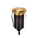 Domus EMIT 36° Decklight Garden Step and Uplights Tri- Brushed Brass 2.5W 12/24V IP67- EMIT