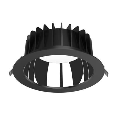 Domus Expo-35 Low Glare Recessed LED Downlight Tri - Black 35W 240V IP44 - 20714