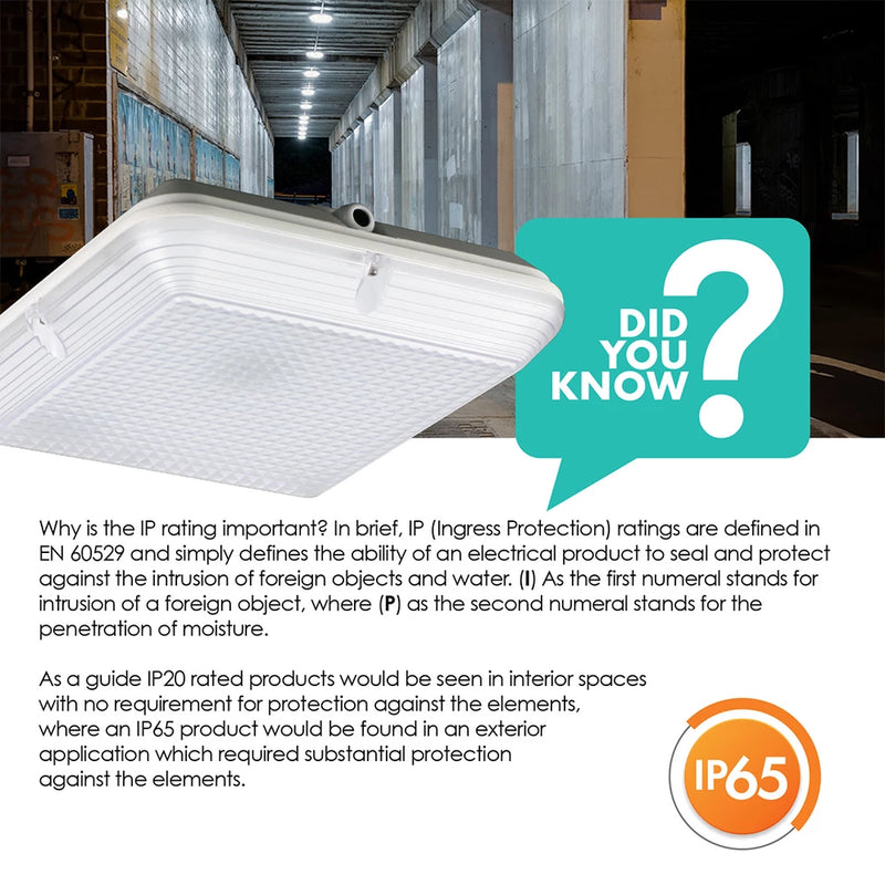 SAL Bronx SE7089 LED Bulkheads 5000K Black 55W 240V IP65 - SE7089BK