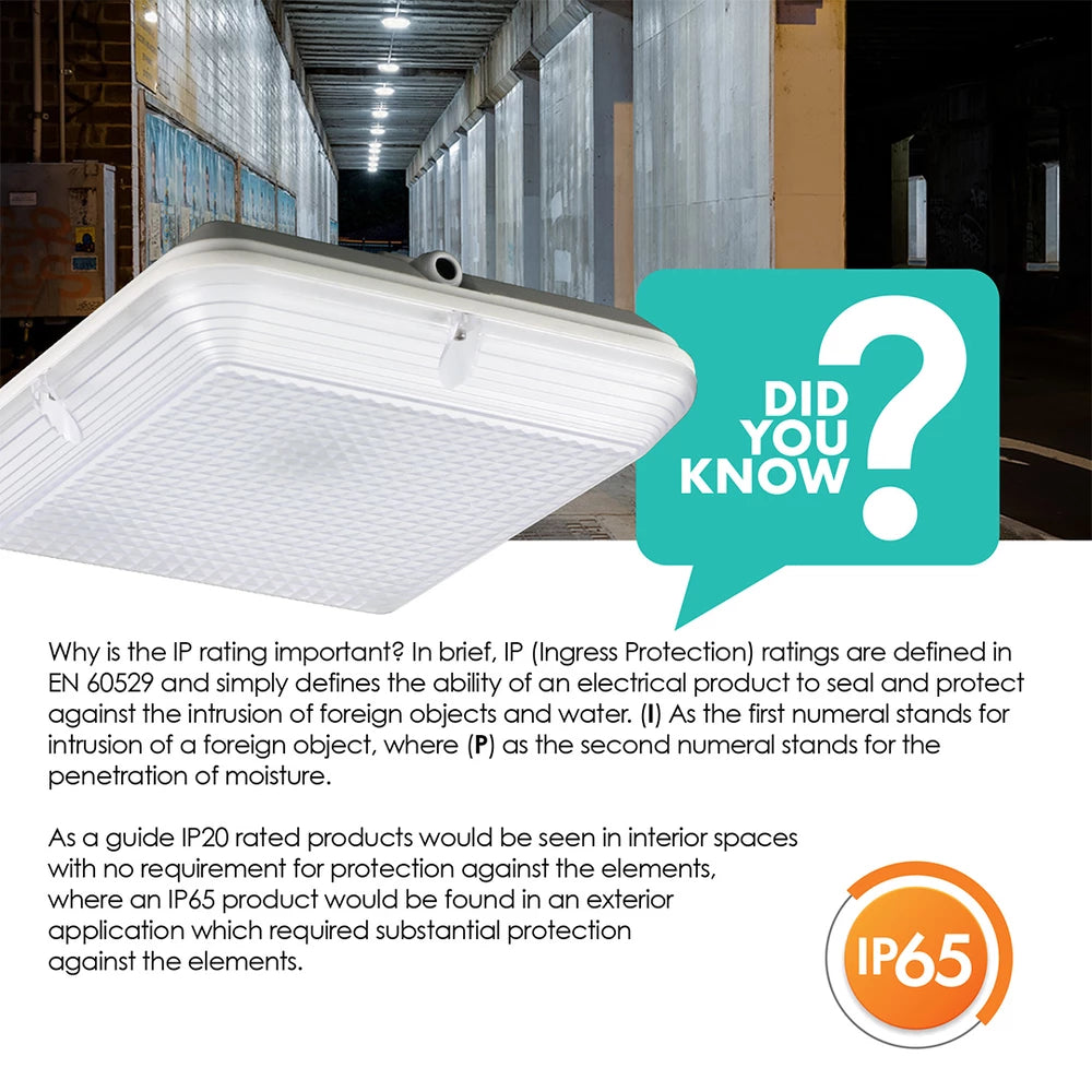 SAL Memphis Round SL9719RD EM LED Emergency 4000K White 22W 240V IP65 - SL9719RD/EM